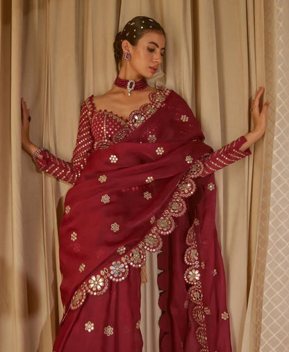 Rang-e-Ishq Laal Riwaayat Saree