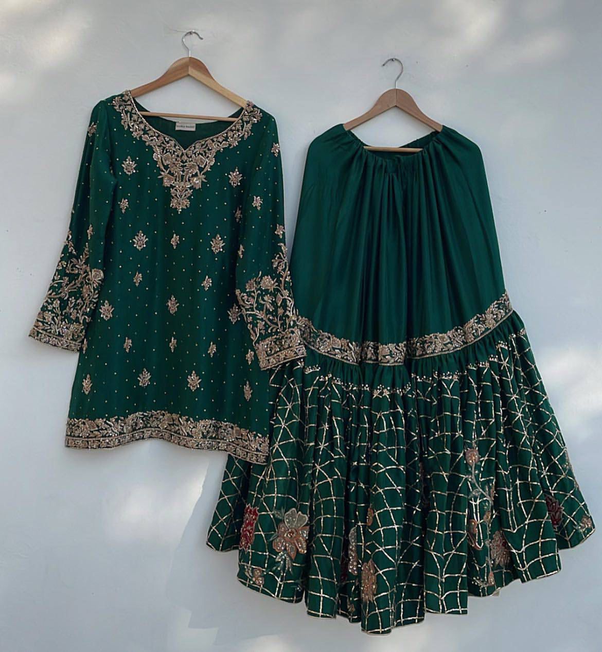 Shahi Zayka Hara Gulnaar Suit Set