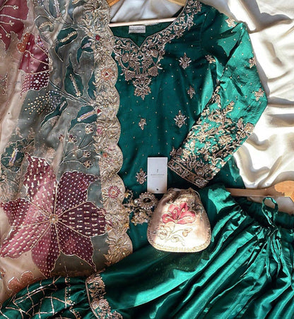 Shahi Zayka Hara Gulnaar Suit Set