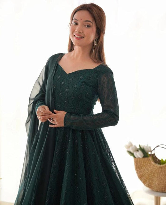 Zarqa-E-Nilofer Anarkali Suit Set