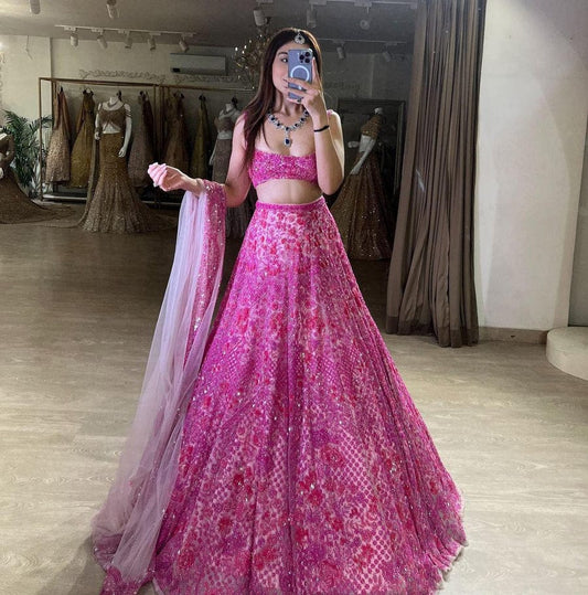 Fuschia Pink Dream Lehenga Set