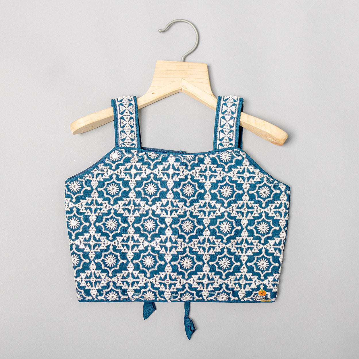 Rama Embroidered Lehenga Choli for Girls