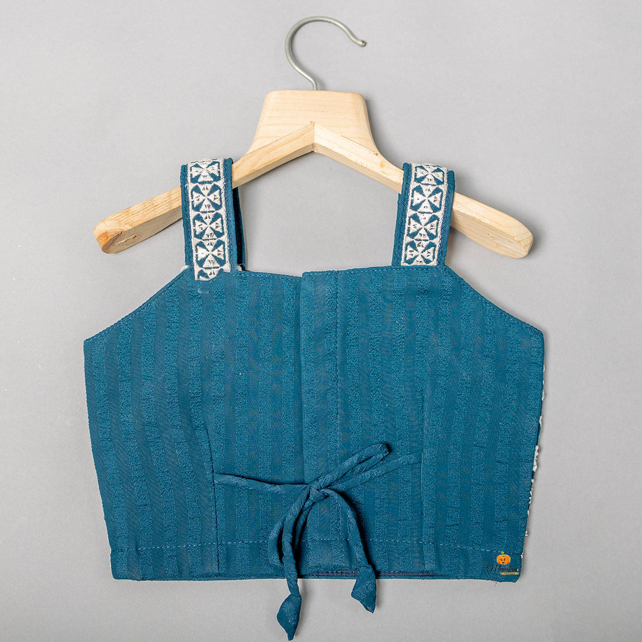 Rama Embroidered Lehenga Choli for Girls