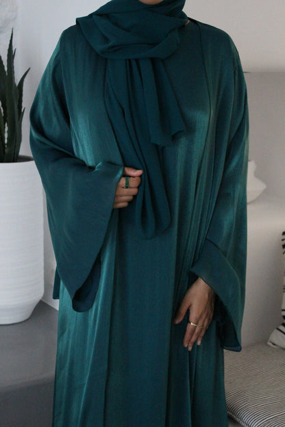 Emerald Shimmer  Abaya