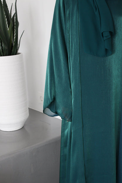 Emerald Shimmer  Abaya
