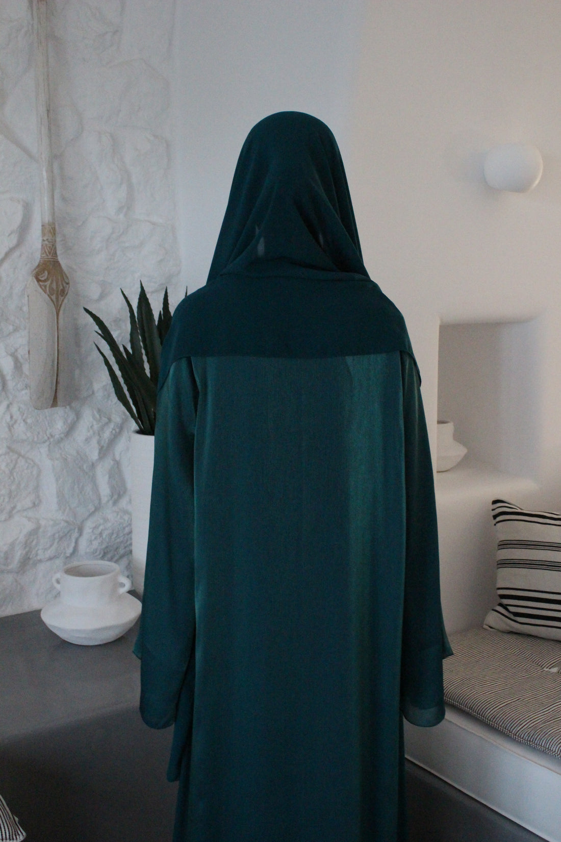 Emerald Shimmer  Abaya