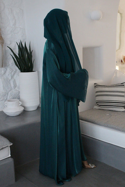 Emerald Shimmer  Abaya